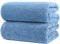 Polyte - Premium-Mikrofaserbadetuch - fusselfrei & schnelltrocknend - Blau - 89 x 178 cm - 2 Stück