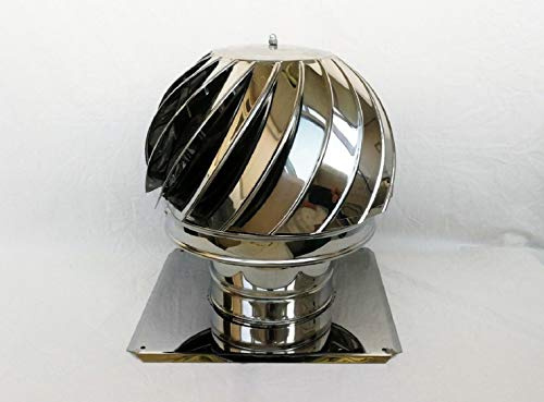 Schornsteinabdeckung Schornsteinhaube Schornsteinaufsatz Kaminplatte Kaminhaube Kaminaufsatz Kaminhut Schornsteingrundplatte Kaminhut (150mm 24x24 cm)