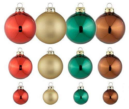 Weihnachtsbaumkugeln Lieblingsstücke Set 40 Stück Thüringer Glasdesign bunt