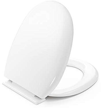 Tapa y asiento de inodoro, con bisagras ajustables (Adecuado para infinidad de modelos. Ver descripción) - Compatible con Roca Lucerna