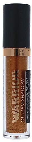 Flower Beauty Warrior Glitter Liquid Eyeshadow, LongLasting HighImpact Shimmer for Eyes, Cruelty Free Makeup, Flame, 0.13 Oz