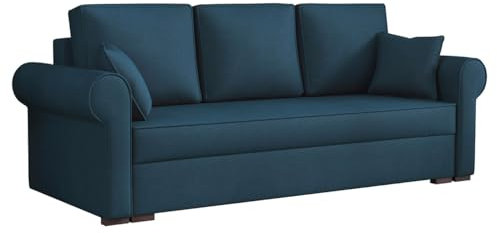 Mirjan24 Schlafsofa Olimpia, Bettsofa mit abgerundete Armlehnen, Sofa mit Bettkasten und Schlaffunktion, Schlafcouch, Couchgarnitur, Sofagarnitur, Wohnlandschaft, Beste Qualität (Mono 241)