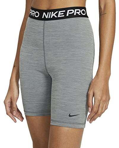Nike Damen Pro 365 Shorts, Smoke Grey/Heather/Black/Black, S