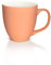 Mahlwerck Jumbotasse, Große Porzellan Kaffeetasse mit matter Oberfläche, Soft Rot-Orange, 400ml