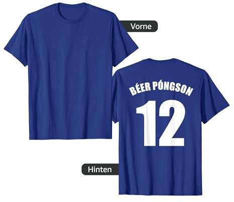 Beerpongson Team Isländisch Namen Trikot Champion Bierpong T-Shirt