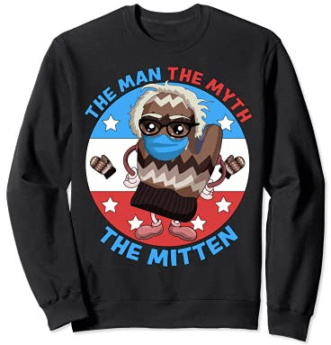 Bernie Sanders Fäustlinge - Man Myth Mittens Funny Meme Handschuhe Sweatshirt