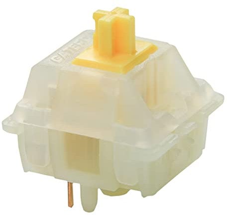 Gateron Milky Yellow Switches ,Mechanical Keyboard MX 5 pin Switches Shaft for All MX Mechanical Keyboard Support 4 pin RGB (110 PCS)