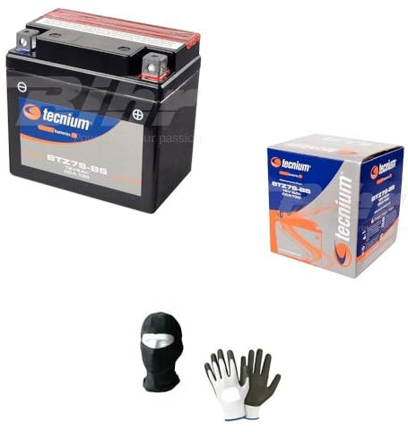 Compatible avec Yamaha 125 TW Trailway 1999 Batterie TECNIUM 7 YTZS-BS Batteries 6 AMP PRETES A Usage SPECIFIQUE Moto Scooter 113X70X105MM
