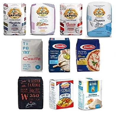 Testpaket Farine Italiane, italienisches Mehl Mix 10 x 1kg | Selezione per pizza, pane e dolci; vielseitig zum Backen, Kochen und für hausgemachte Rezepte, Gesamtnettogewicht 10 kg
