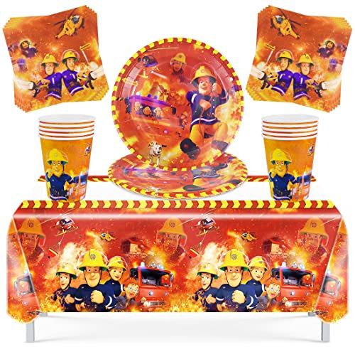 Geburtstag Party Set, 41 Stück Partygeschirr Set Geburtstag, Geburtstag Deko Set, Kindergeburtstag Tischdecke Servietten, Schöne Thematische Geburtstag Set