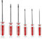 Litoexpe Lot de 6 tournevis à tête triangulaire magnétique - 1,8 mm, 2,0 mm, 2,3 mm, 2,7 mm, 3 mm, 4,2 mm