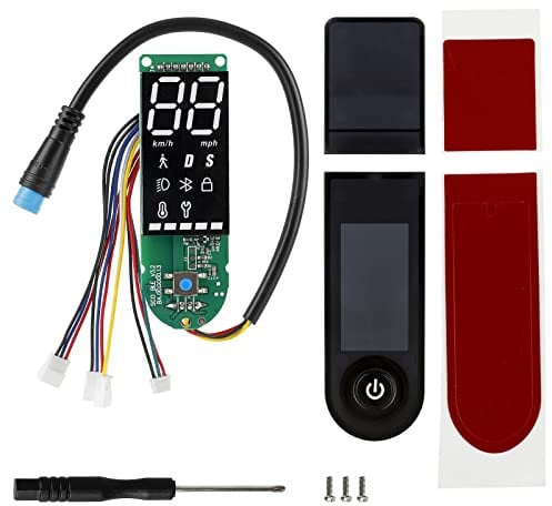 XBERSTAR BLE Armaturenbrett-Platine LED-Display für Xiaomi 1S Pro und Pro2 Elektroroller, Armaturenbrett, Bluetooth-Leiterplatte und Bildschirmabdeckung für Xiaomi 1S/Pro/Pro2 Scooter (1 Set)