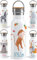 OWLBOOK® Edelstahl Trinkflasche Kinder personalisiert | Wasserflasche Flasche BPA-frei | 600 ml | Auslaufsicher Spülmaschinenfest | Schulanfang Geschenke zur Einschulung Mädchen Jungen | Affe
