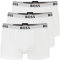 BOSS Herren Power Boxer Trunks Unterhosen Cotton Stretch 3er Pack, Farbe:Weiß, Wäschegröße:2XL, Artikel:-100 White