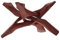EXCEART Support De Coquille D'Ormeau En Bois - PréSentoir Sculpté À La Main Pour Cristal, Bijoux, Plantes - TréPied DéCoratif Pour Maison, Bureau, HôTel