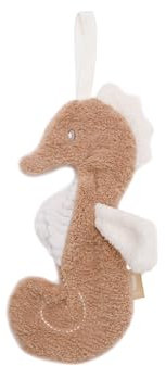 Jollein Schmusetuch Baby - Deepsea Sea Horse - Schnullertuch - 100% Polyester - Kuscheltier - Seepferdchen