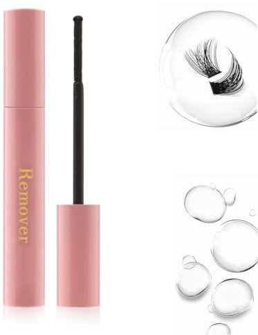 Cluster Lash Glue Remover Eyelash Extension Remover Individual Lashes Lash Bond Remover DIY Cluster Eyelash Extension Remover at Home Fast removal Mild Formula No-Residue Deep-Cleaning