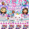 82 Pcs Décoration Anniversaire Gabby 5 Années - Thème, Ballons, Vaisselle pour Maison