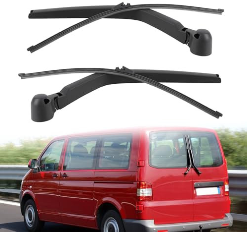 T5 Scheibenwischer Set, Kompatibel mit VW T5 T6 Links und Rechts Scheibenwischer, Wischerset, Heckscheibenwischerarmset Ersatz für VW T5 T6 Scheibenwischer Heckscheibe