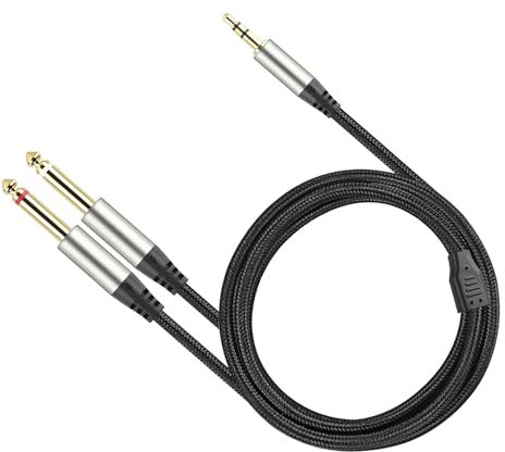3,5 Zu Dual 6,5 Kabel Eins-zu-zwei Große Zwei-core 6,35mm Handy Elektronische Klavier Verstärker Box Kabel(5m)
