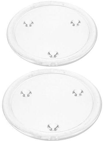 CAXUSD 2 Pz candeliere Vassoio per Candele a di tè Piatto di Decorativo centrotavola Centro tavola portacandele per Ceri a Colonna Vassoio portacandele Bicchiere Transparent