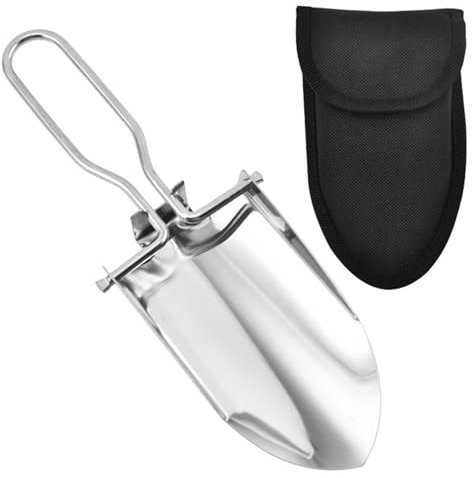 Folding Shovel Camping Shovel Multi-Function Mini Spade with Carrying Pouch for Outdoor Fishing Camping Hiking
