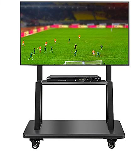 Adjustable Height TV Stand For 50 Inch TV/55Inch TV60Inch TV/60Inch TV/70Inch TV, Black Floor Rolling/Mobile TV Cart With Wheels, Boardroom/Bedroom TV Trolley beautiful scenery