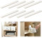 Stonivislyt Lot de 8 glissières adhésives silencieuses en Plastique pour armoires,Coulisse tiroir,Rail tiroir Coulissant,glissiere pour tiroir, tiroirs, boîtes, classeurs, poubelles,26 cm de Long