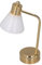1/12 Scale Dollhouse Miniature Table Lamp LED Micro Metal Mini Bureau Light Golden White avec Batterie actionné pour la Maison de Décoration de Poupée