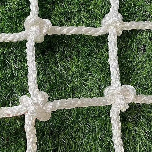 Sicherheitsseilnetz, Schutzkletternetz für Kinder, Fallschutznetz für Treppen, Schutznetz für Katzen, Rankgitter für Kletterpflanzen im Freien, 6 mm Seil, 5 cm Maschenweite für(Size:1.5x3m,Color:weiß)