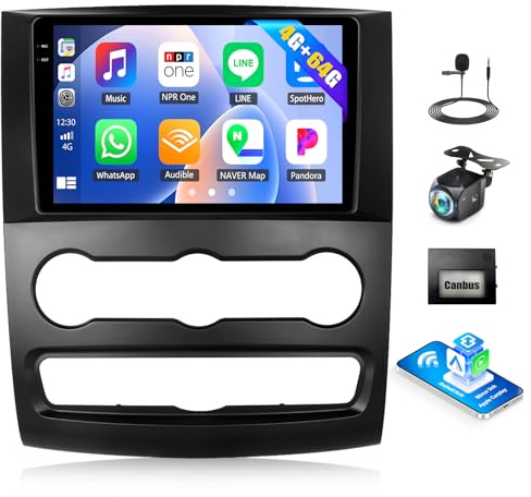 4+64G Android 15 Car Stereo for Mercedes Benz Sprinter Vito 2006-2017 with Wireless Carplay Android Auto, 10 Incell Touchscreen Car Radio with Bluetooth GPS WiFi FM/RDS Backup Camera