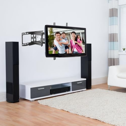 Riuulity Soporte de Pared Giratorio para TV con Gran Capacidad de Carga, Instalación Sencilla para Televisores de 37 a 70 Pulgadas, Uso Doméstico, Material de Hierro