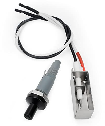 Onlyfire, pulsante a batteria, accenditore piezoelettrico, kit per Weber Spirit Genesis, platino, argento e oro, per grill a gas
