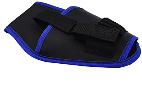 OUNONA per Trapano portautensile Portatile con Cintura Porta Attrezzi per Elettricista Portatile per Trapano a Batteria al Litio(Bordo Blu)