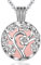 EUDORA Harmony Ball Collier Bola de Grossesse for femme enceinte Pendentif Fleurs de Cerisier avec La Cloche pour Femmes Mère Future Bébé Bijoux Cadeau original, 76cm + 114cm