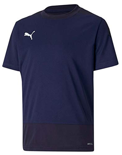 PUMA Unisex Kinder, teamGOAL 23 Training Jersey Jr Trainingstrikot, Peacoat-New Navy, 152