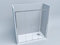 Box doccia porta scorrevole a nicchia apertura centrale 4 ante cristallo trasparente 6 mm altezza 195 cm 130 140 150 160 170 180 190 (180 (176-181) cm)