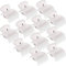 POFET 12 Stück Hot Roller Clips Lockenwickler Klauenclips Ersatz Roller Clips Für Frauen Mädchen Haar Abschnitt Styling - Weiß