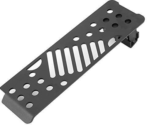 Qiilu Dead Pedal, linke Fußstütze für JL 18-19, Aluminium, Schwarz, Fahrerseite
