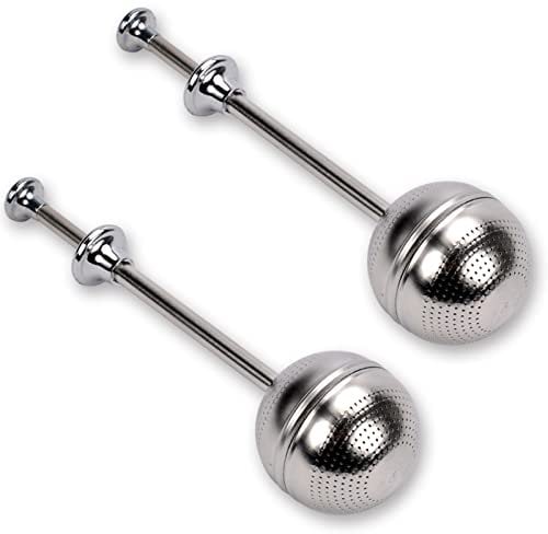 Memotoo Premium Stainless Steel Tea Infuser - 2Pcs Loose Leaf Tea Strainers & Filters, Reusable Fine Mesh Tea Ball diffuser