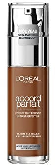 L'Oréal Paris - Flüssige Foundation – Hydratation 24 Stunden – Formel mit Hyaluronsäure – alle Hauttypen – Farbe: Pekannuss-Rosa (8.5.R) – Perfect Accord – 30 ml