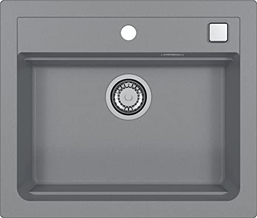 Alveus 1131995 ATROX 30 Fregadero de cocina empotrado o bajo encimera de granito, Hormigón