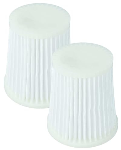 vhbw 2x Staubsaugerfilter kompatibel mit Bosch GAS 14,4 V-LI | GAS 18 V-LI, PAS 18 LI Staubsauger - HEPA-Filter Weiß