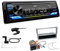 JVC KD-X472DBT 1-DIN Autoradio Bluetooth USB inkl DAB Antenne Einbauset passend für Opel Corsa C 2004-2006 matt Chrom