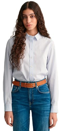 GANT Women's Reg Classic Poplin Striped Shirt Blouse (Pack of 1)