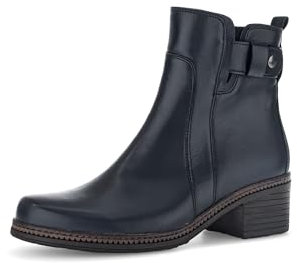 Gabor Damen Biker Boots, Frauen Stiefeletten,Wechselfußbett,Best Fitting,uebergangsschuhe,uebergangsstiefel,Midnight (Cognac),37.5 EU / 4.5 UK