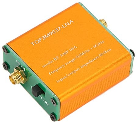 Ultra Low Noise Amplifier, LNA Module for RF Software Defined Radio, 0.1MHz‑6GHz Full Band 20dB High Gain Power Preamplifier Module for Sdrplay 1A (Shipped with Built in Battery)