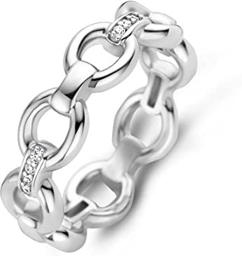 Ti Sento - Milano Damen-Damenring 925er Silber Zirkonia 54 Silber 32024029