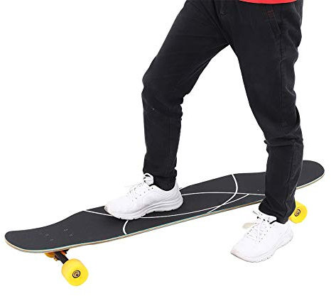 Skate Longboard, 46-Zoll-Anti-Rutsch-Skateboard mit höherer Zähigkeit für Erwachsene für Teenager