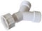 Washing Machine Y Piece Connector BSP 3/4” - Washing Machine Y Splitter - Cold Water Feed Splitter - Tap Splitter Manifold - Wash Machine Connector Piece - Twin Hose Pipe Connecter